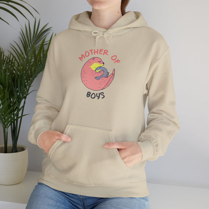 Mom's Unisex Hooded Sweatshirt – Mother of Boys Design