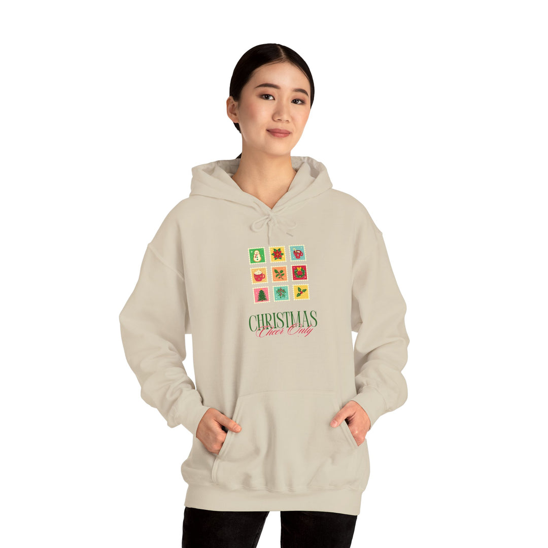 Christmas Cheer Hoodie — Festive Gift Icon Grid with "Christmas Every Day" Text