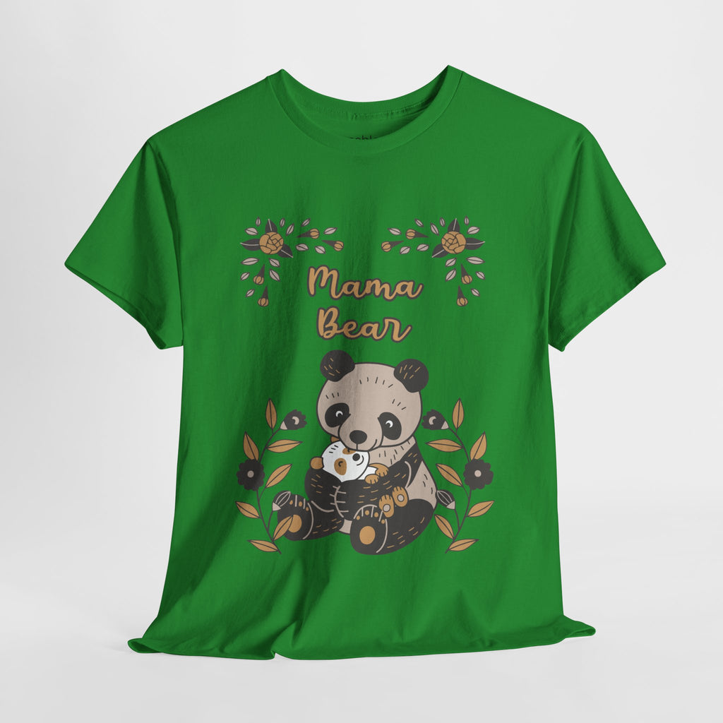 Mom T-Shirt - Mama Bear with Cute Panda Design