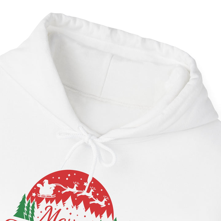 Merry Christmas Hoodie - Festive Red & Green Holiday Sweatshirt