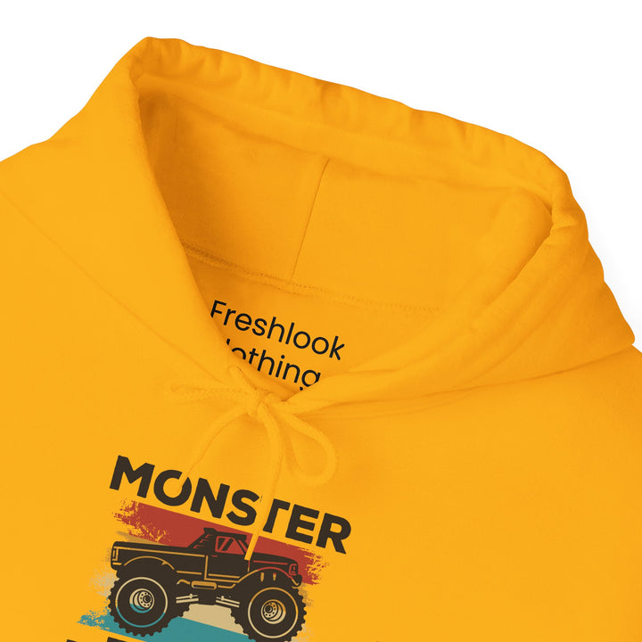 Dad’s Hooded Sweatshirt – Monster Truck Dad Design