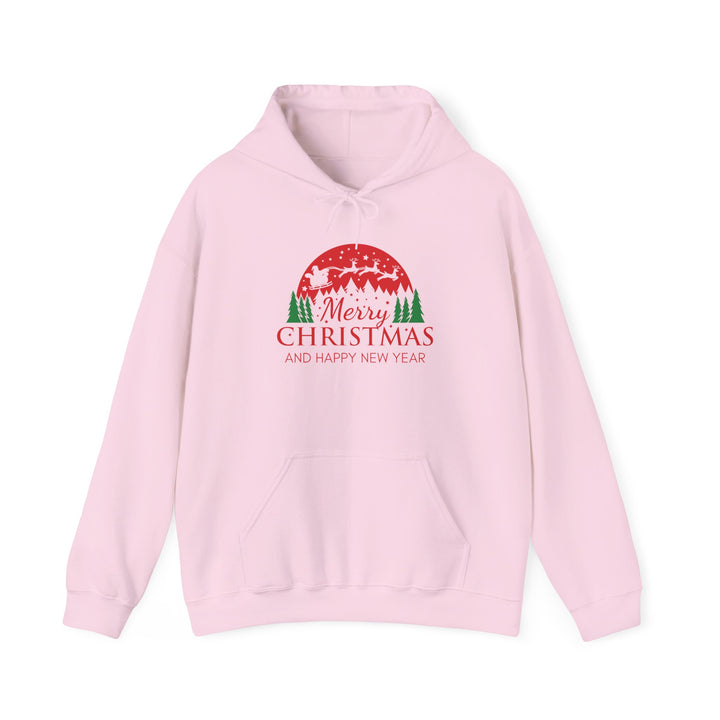 Merry Christmas Hoodie - Festive Red & Green Holiday Sweatshirt