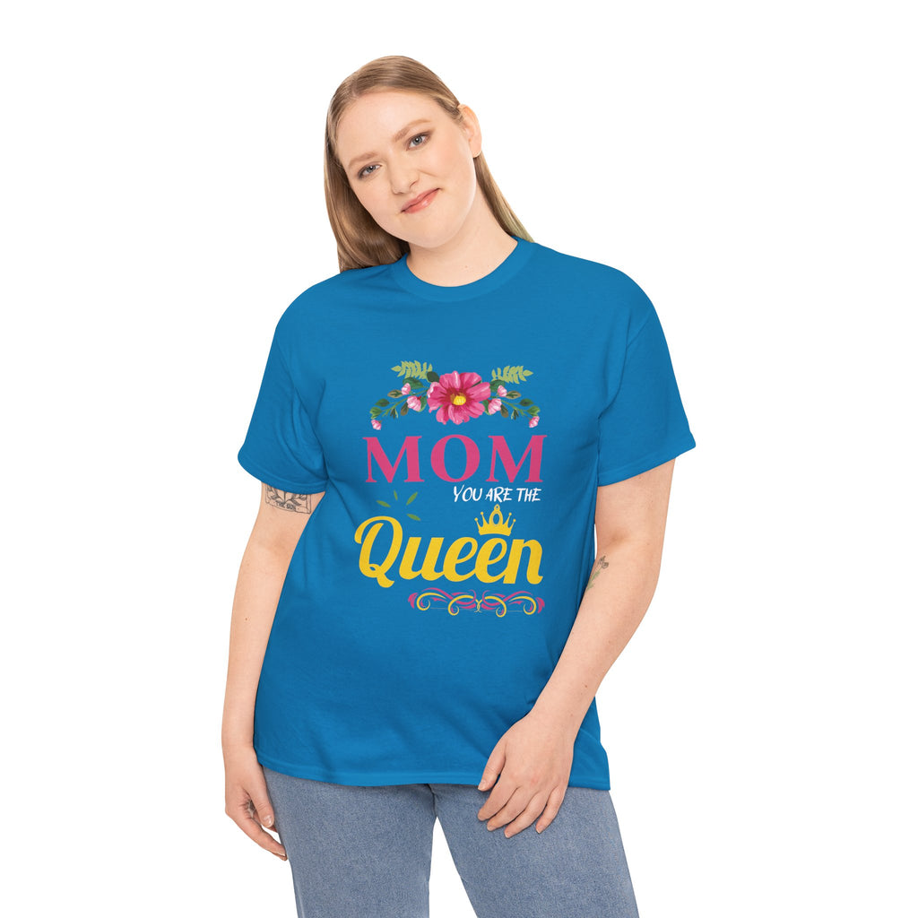 Mom T-Shirt – Mom You Are the Queen – Floral Design