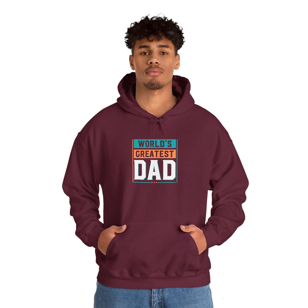 Dad’s Hooded Sweatshirt – World's Greatest Dad Design