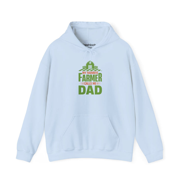 Dad’s Hooded Sweatshirt – My Favorite Farmer Calls Me Dad Design