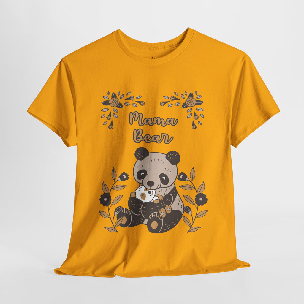 Mom T-Shirt - Mama Bear with Cute Panda Design