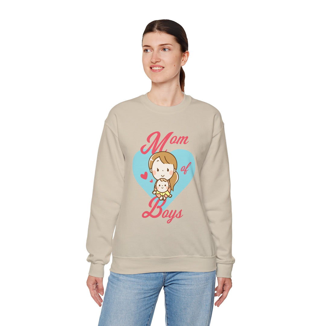 Mom's Sweatshirt - Mom of Boys Design