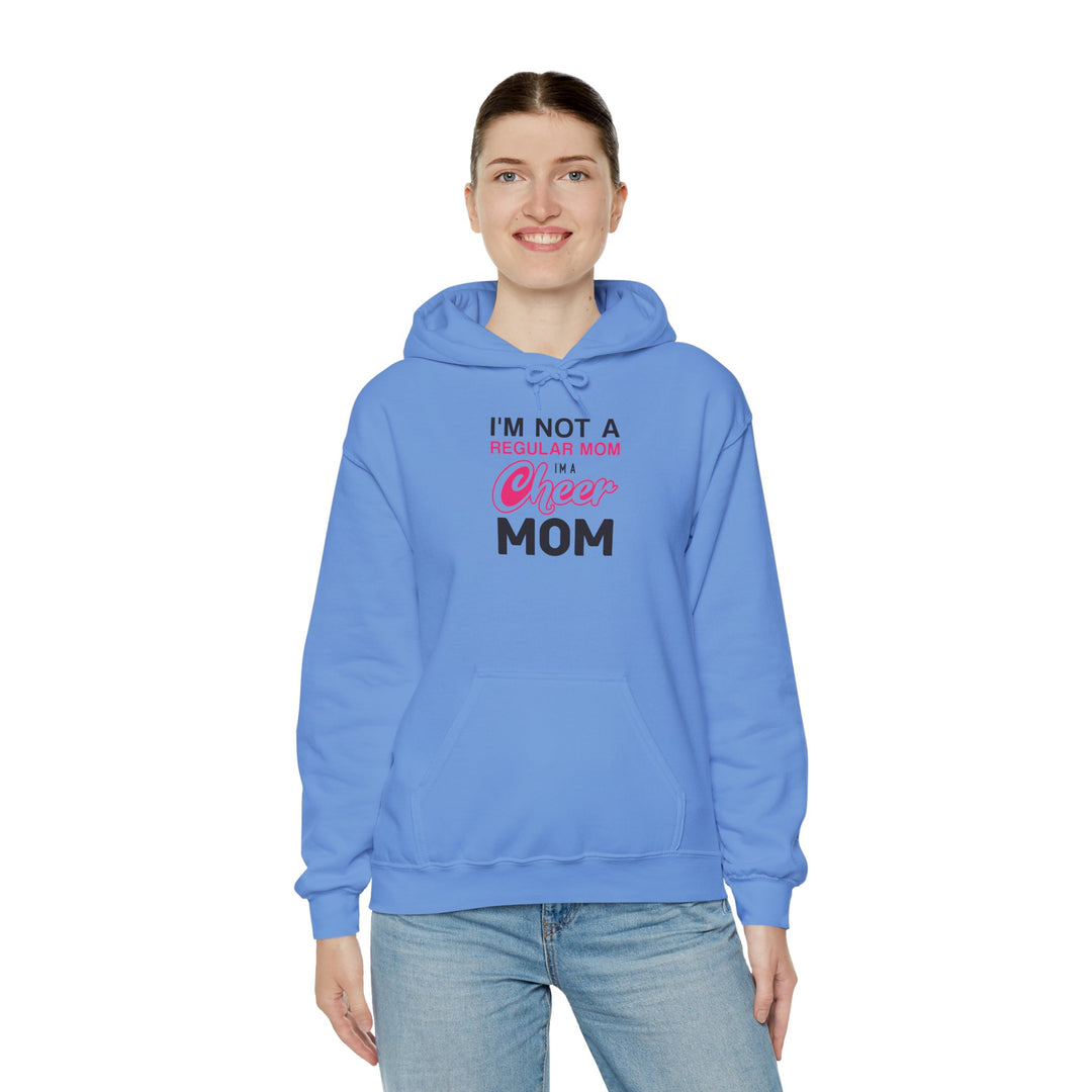 Mom's Unisex Hooded Sweatshirt - I'm Not a Regular Mom Design - Cheer Mom Hoodie