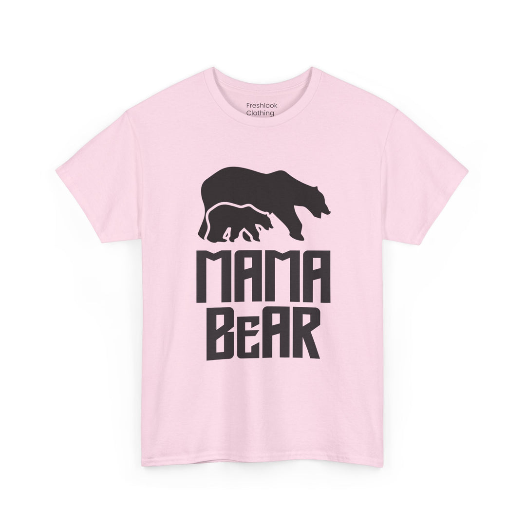 Mom’s T-shirt – Mama Bear Unisex Heavy Cotton Tee - Perfect Gift for Moms Design