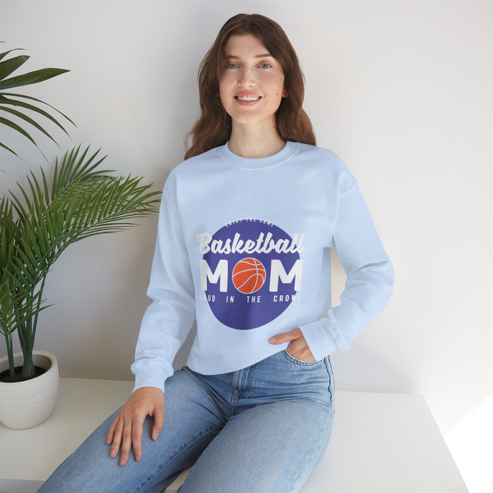 Mom's Sweatshirt - Enjoy The Game Basketball Mom Loud In The Crowd Design