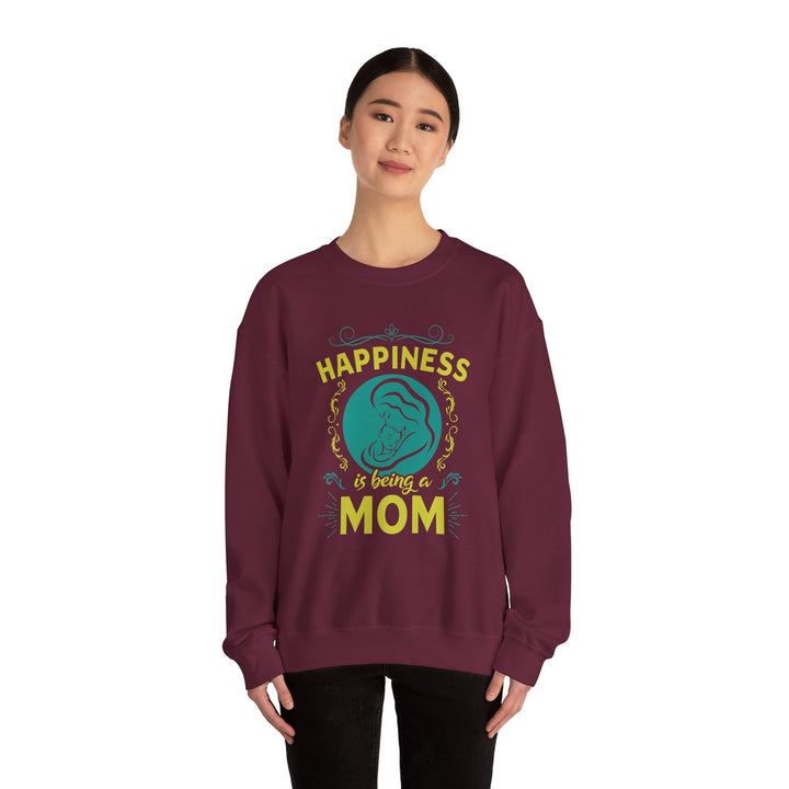 Mom's Sweatshirt  - Happiness is Being a Mom Design