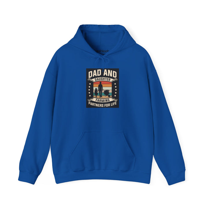 Dad’s Hooded Sweatshirt – Dad and Daughter Farming Partners For Life Design