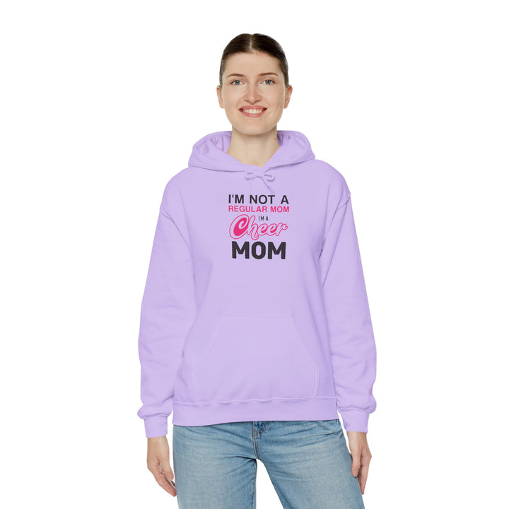 Mom's Unisex Hooded Sweatshirt - I'm Not a Regular Mom Design - Cheer Mom Hoodie