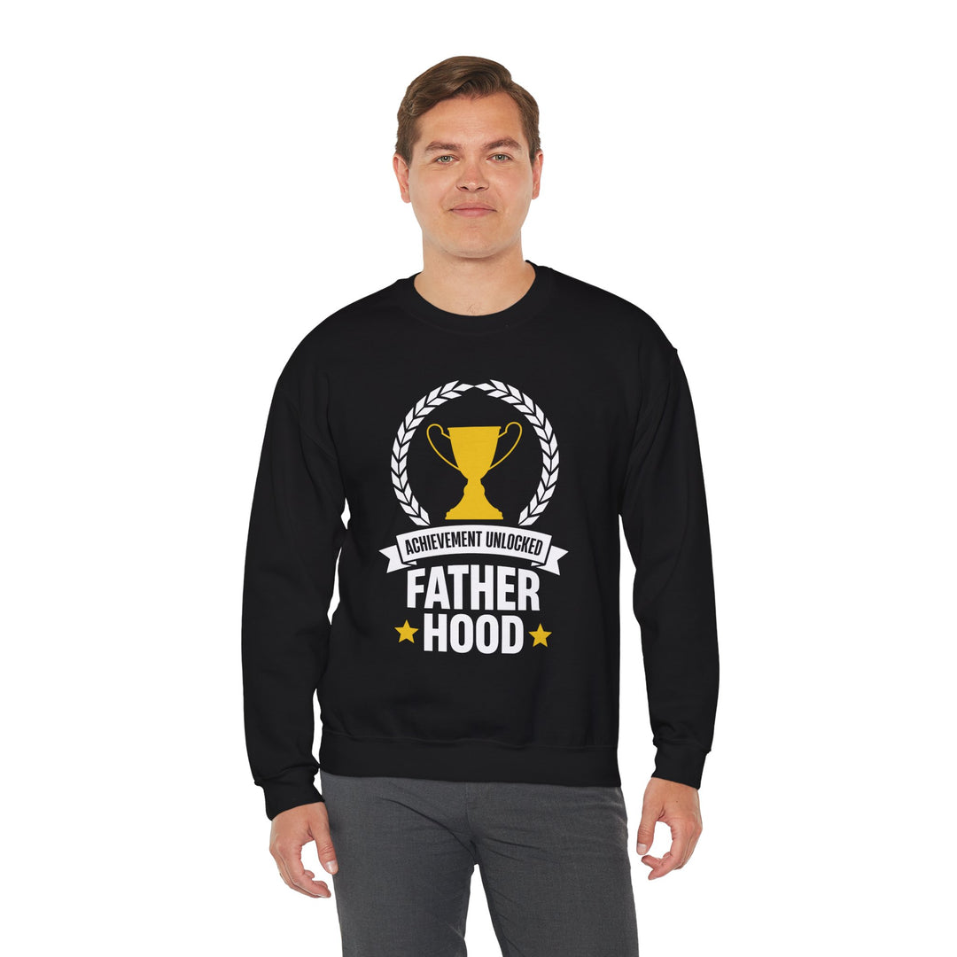 Dad’s Sweatshirt – Achievement Unlocked Fatherhood Design