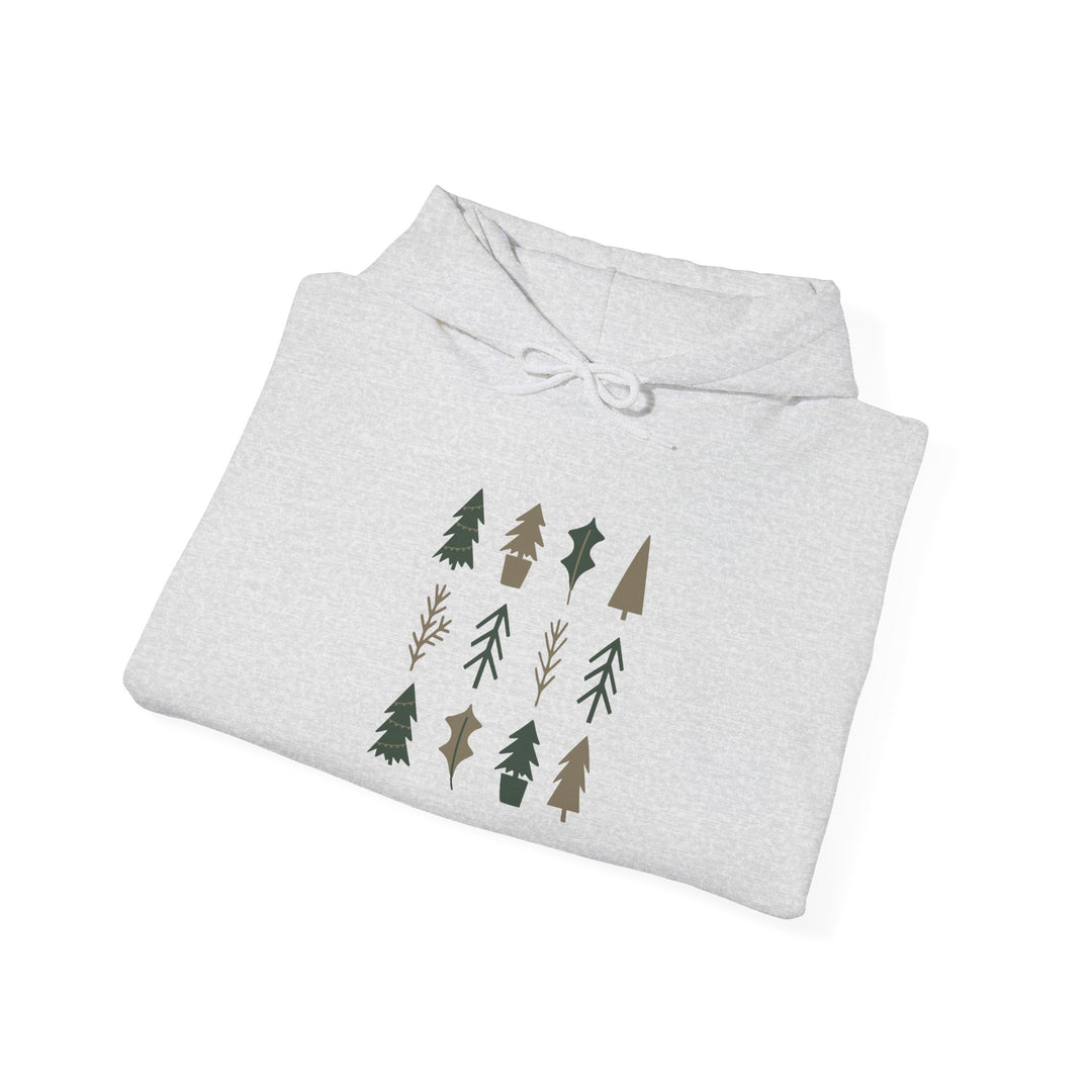 Cozy Forest Tree Hoodie, Christmas Sweatshirt, Holiday Hoodie, Unisex Sweatshirt