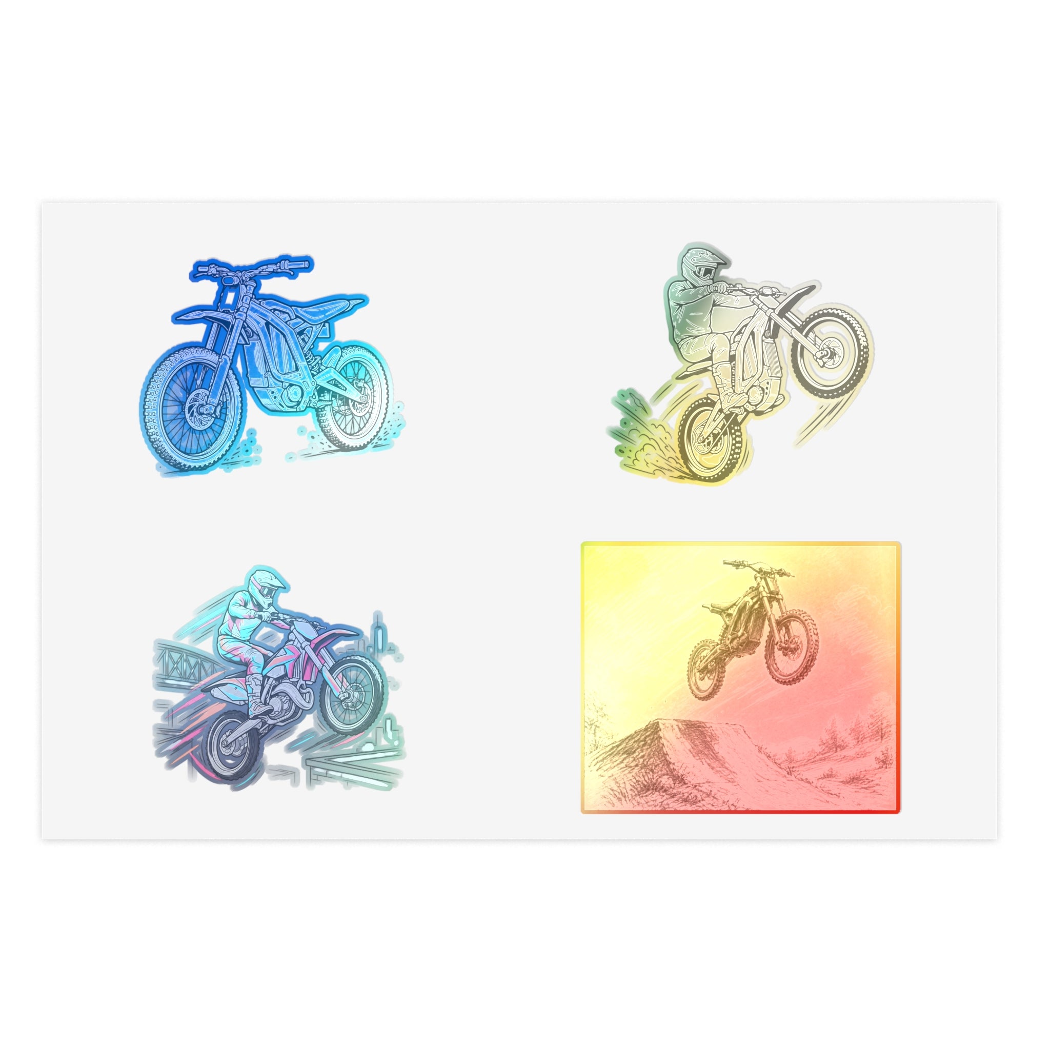 E-bike/dirtbike Sticker Sheets