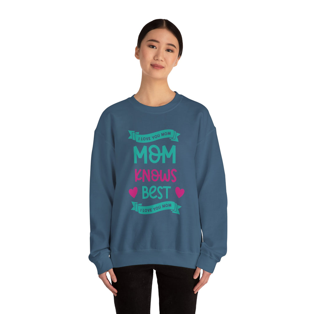 Mom's Sweatshirt - I Love You Mom Design