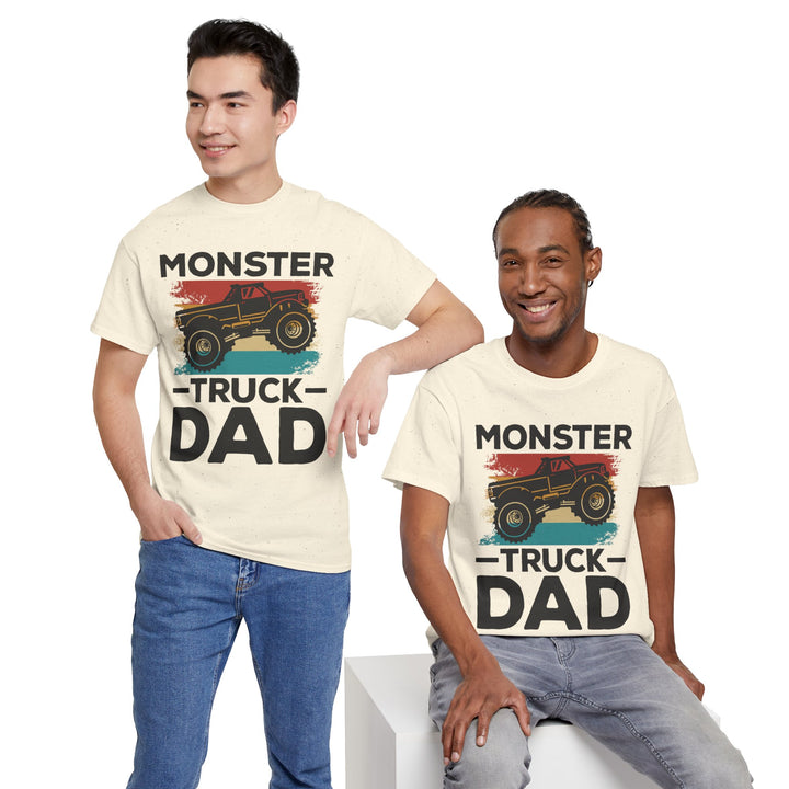 Dad's T-Shirt - Monster Truck Dad Design