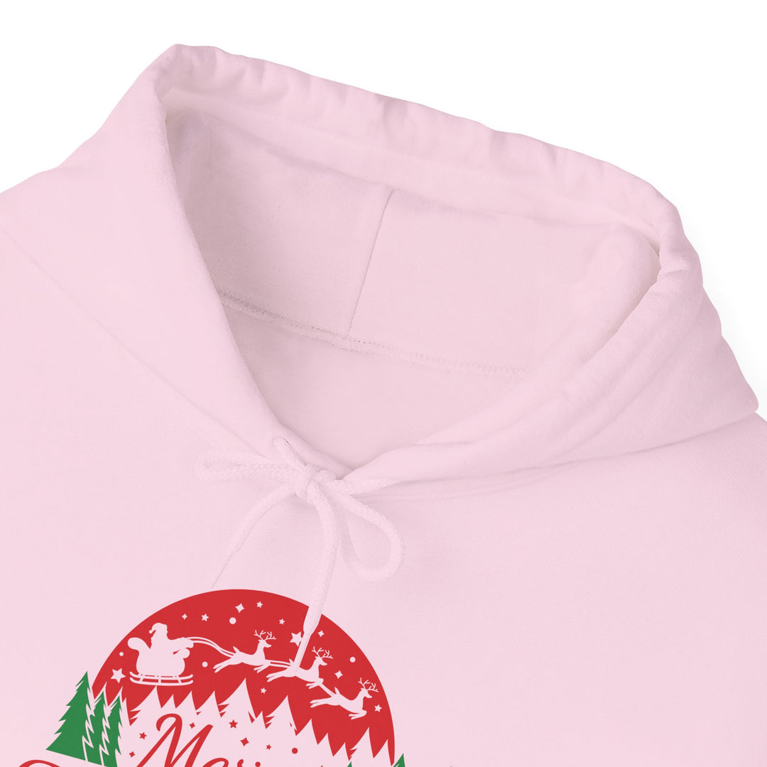 Merry Christmas Hoodie - Festive Red & Green Holiday Sweatshirt
