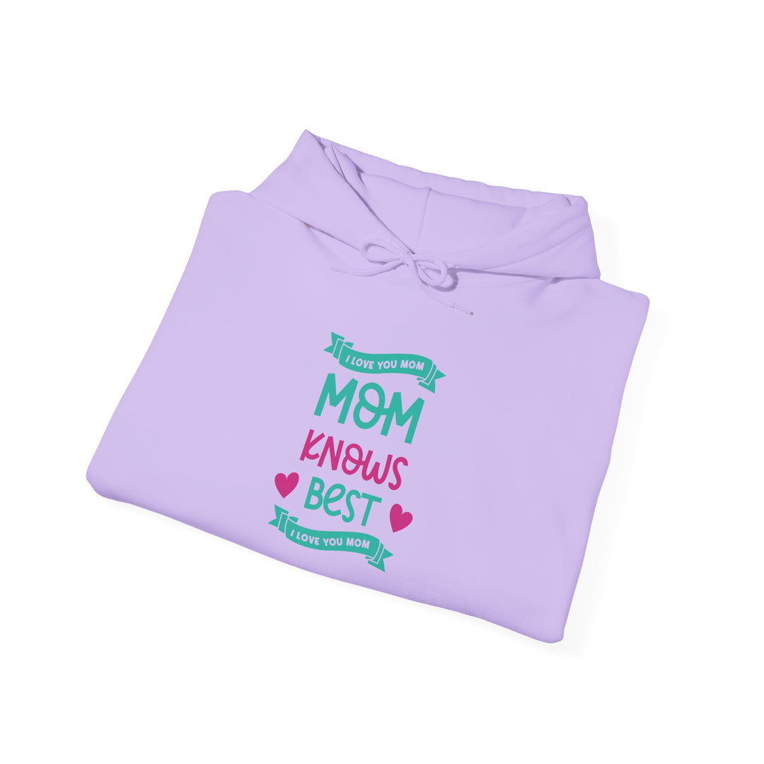 Mom's Hooded Sweatshirt – MOM Knows Best Design