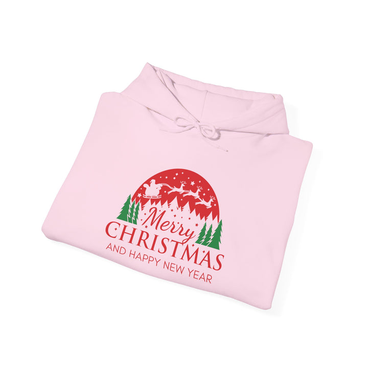 Merry Christmas Hoodie - Festive Red & Green Holiday Sweatshirt