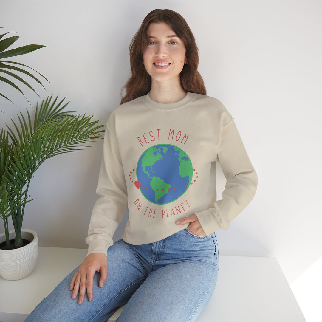 Mom's Sweatshirt - Best Mom on the Planet Design