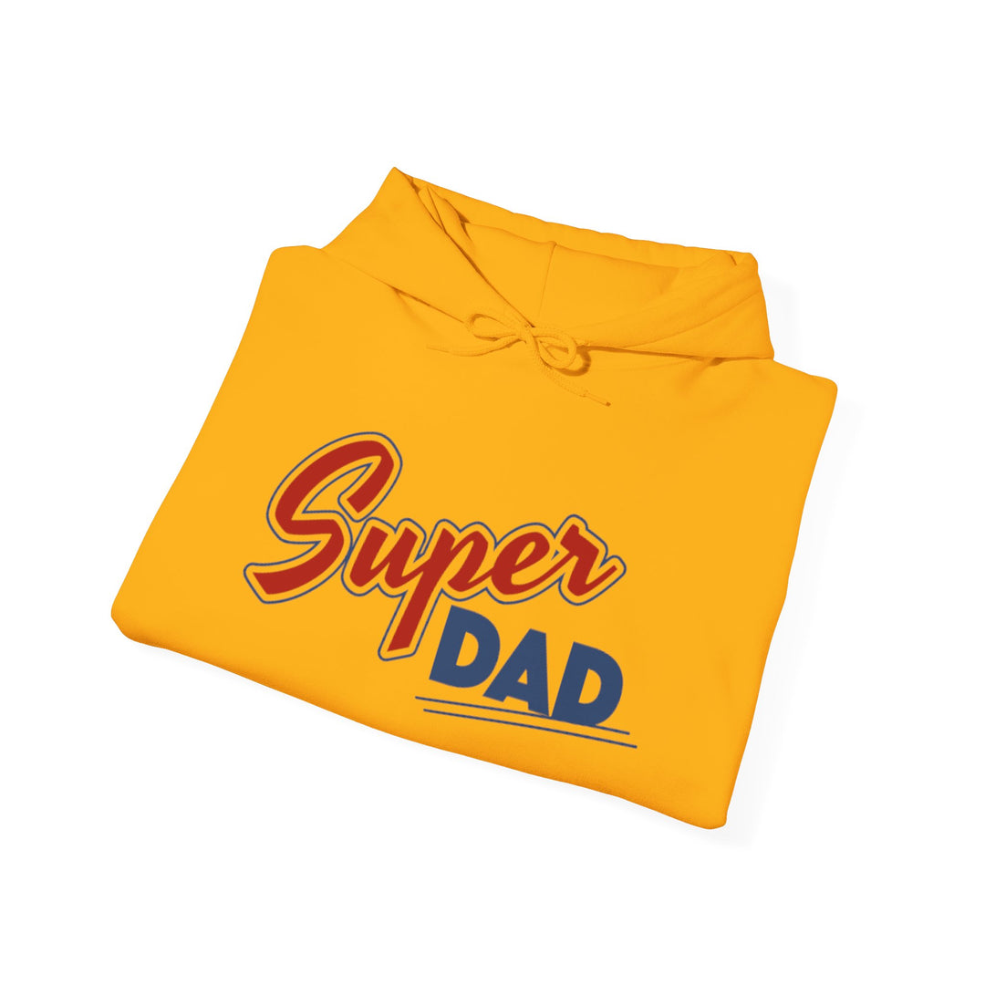 Dad’s Hooded Sweatshirt – Super Dad Unisex Hooded Design