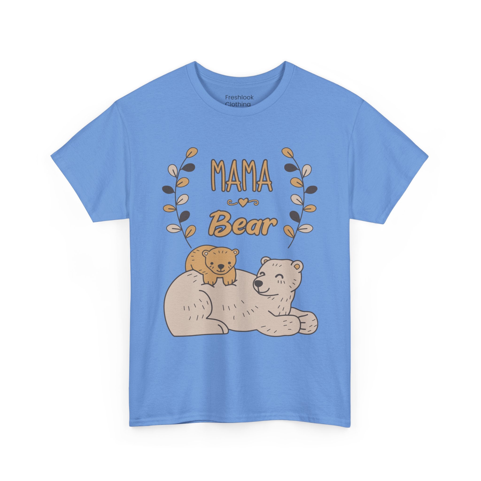 Mom T-Shirt - Mama Bear Design - Cute Bear Family Graphic Tee
