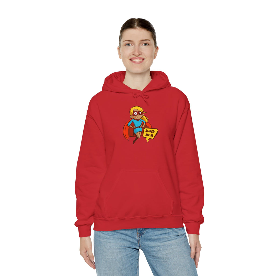 Mom's Unisex Hooded Sweatshirt - Super Mom Design