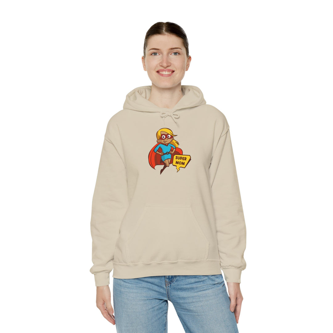 Mom's Unisex Hooded Sweatshirt - Super Mom Design