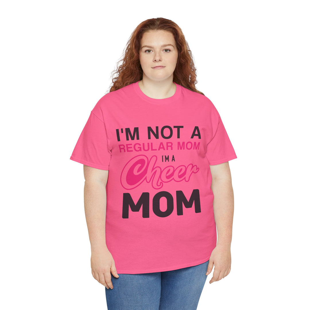 Mom T-Shirt - I'm Not A Regular Mom - Cheer Mom Design for Cheerleading Events