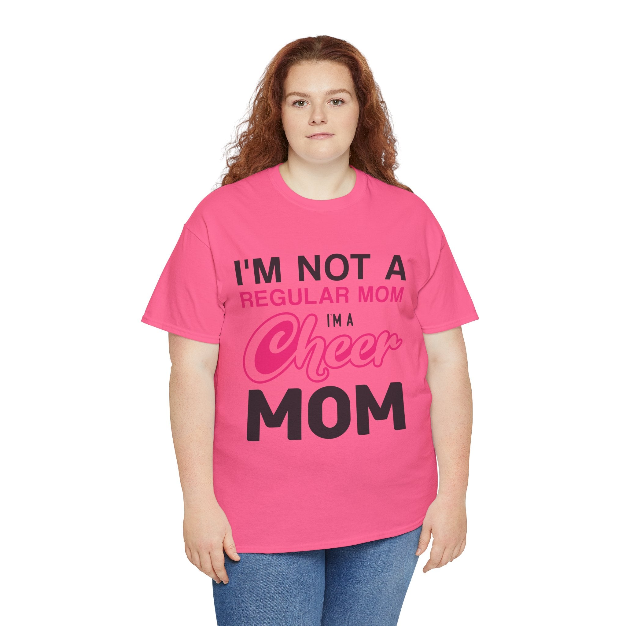 Mom T-Shirt - I'm Not A Regular Mom, I'm A Cheer Mom Design