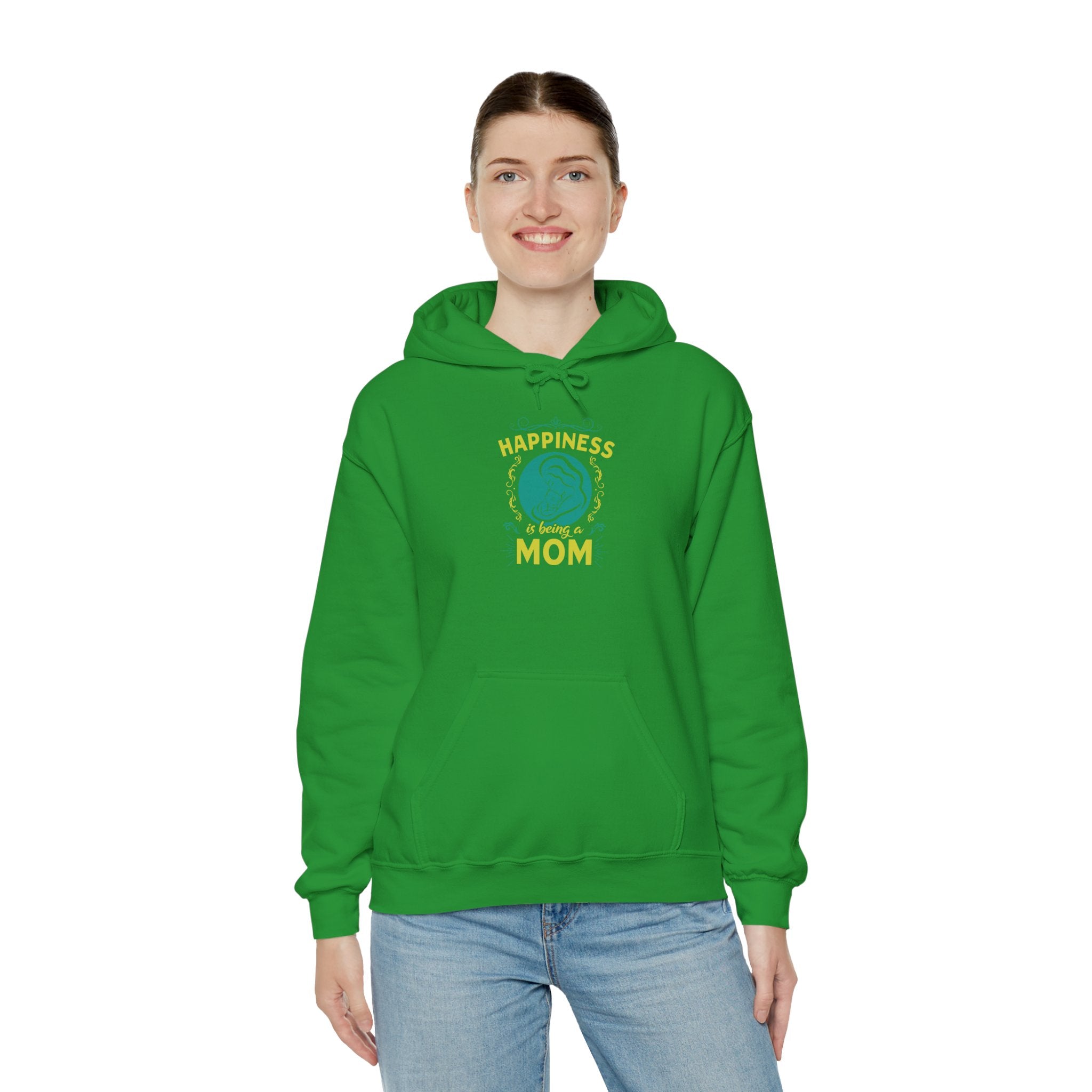 Mom's Hooded Sweatshirt – Happiness is Being a Mom Design