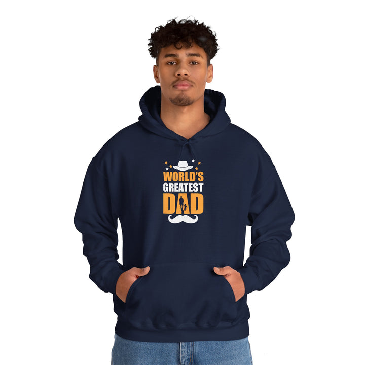 Dad’s Hooded Sweatshirt – World's Greatest Dad Design