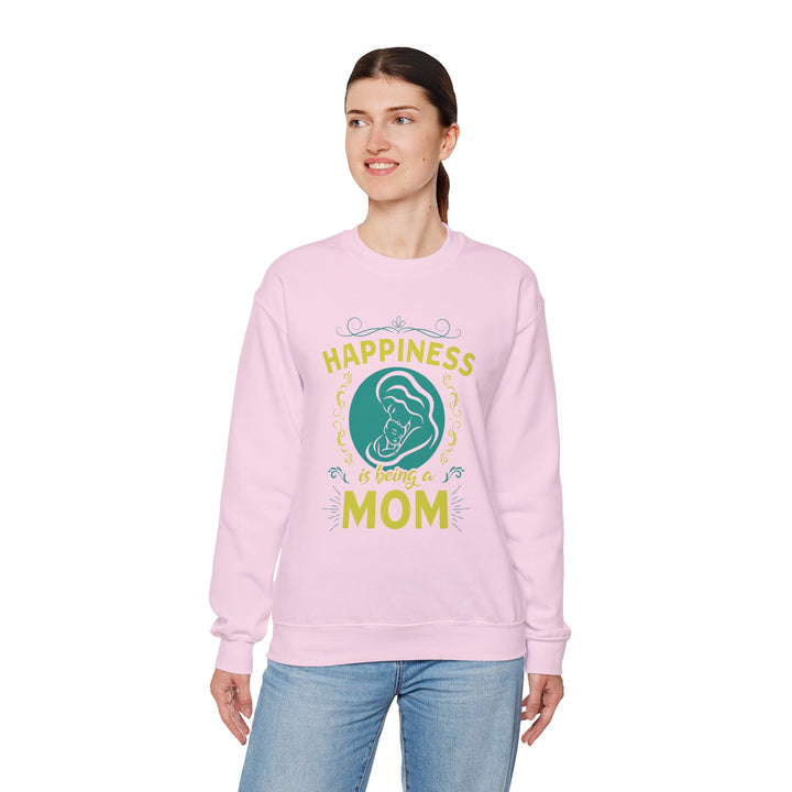 Mom's Sweatshirt  - Happiness is Being a Mom Design