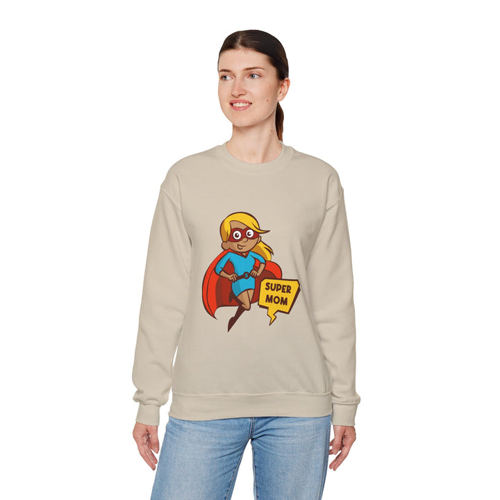 Mom's Sweatshirt - Super Mom - Perfect Gift for Mother's Day Design