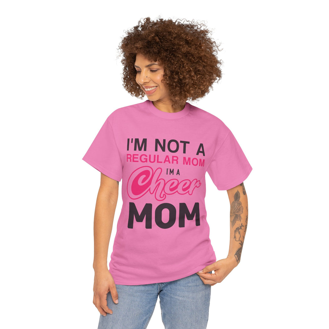 Mom T-Shirt - I'm Not A Regular Mom - Cheer Mom Design for Cheerleading Events