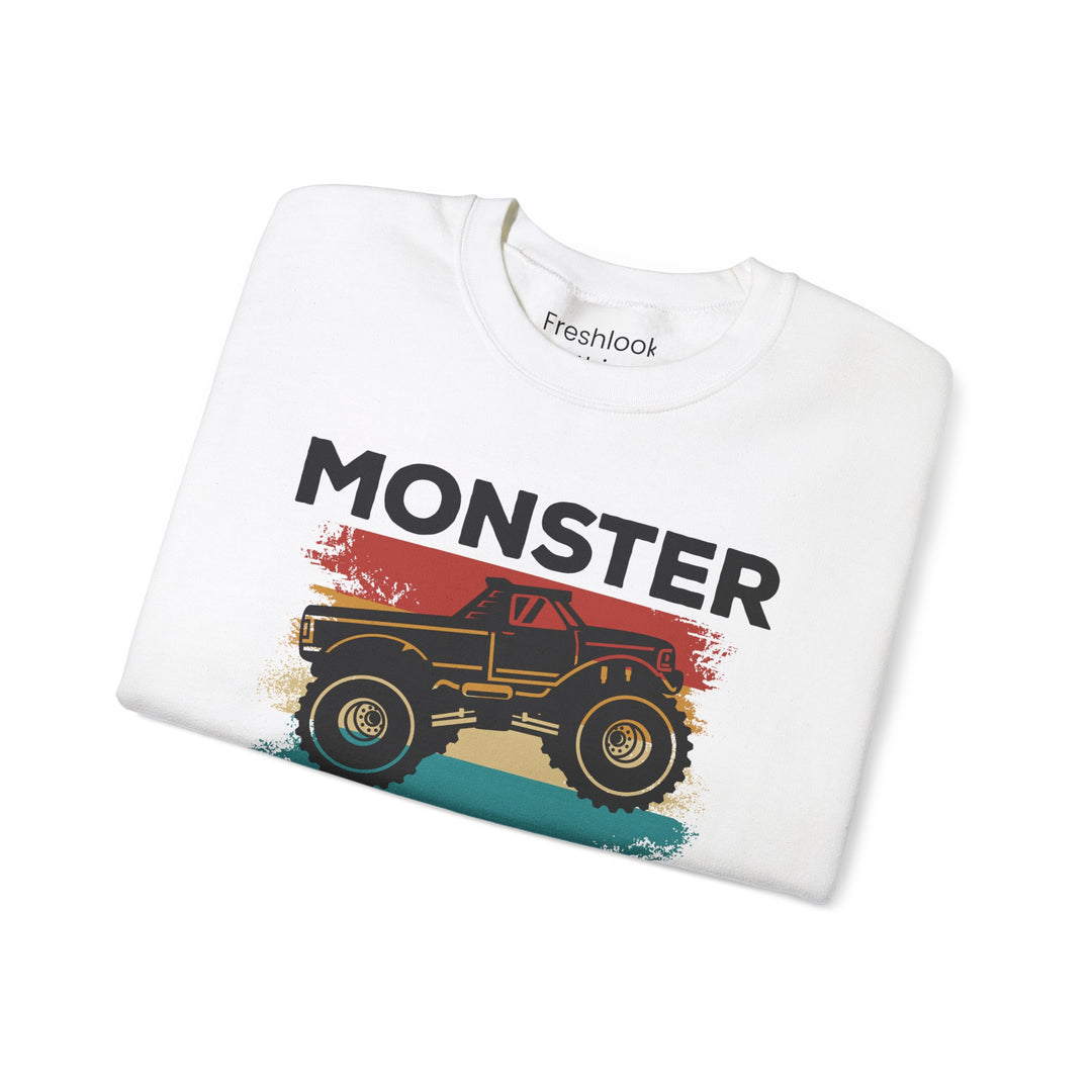 Dad’s Sweatshirt – Monster Truck Dad Design