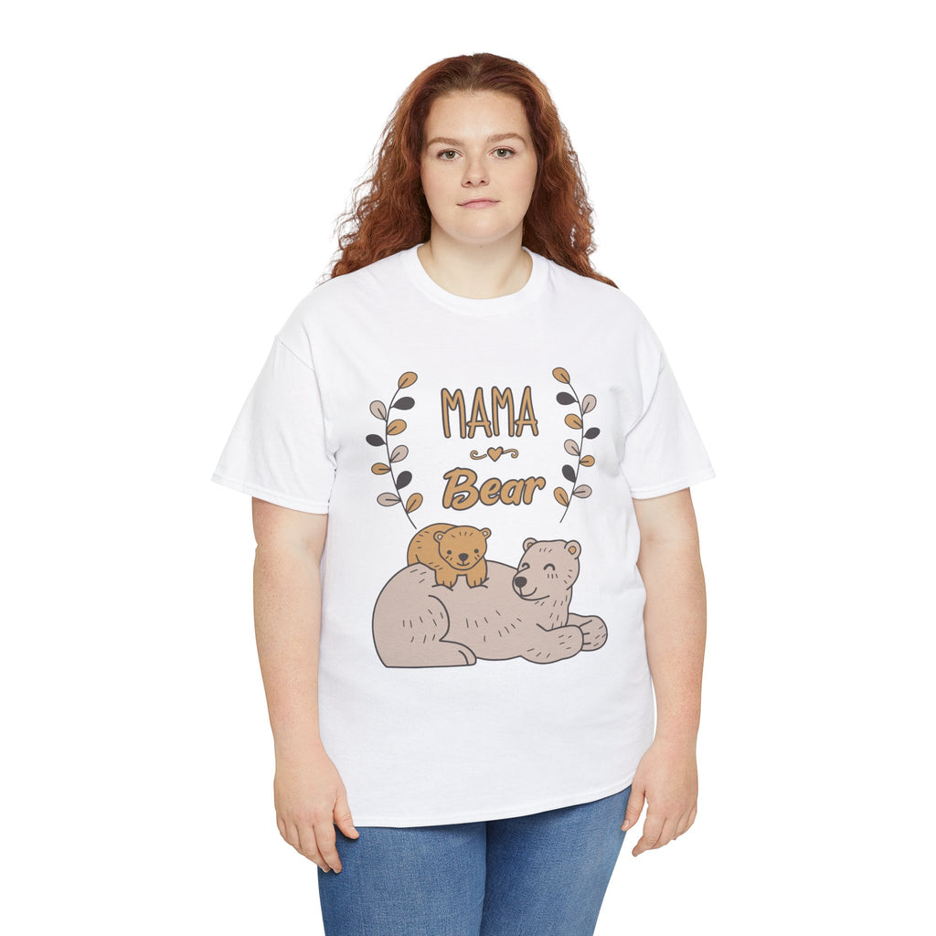 Mom T-Shirt - Mama Bear Design - Cute Bear Family Graphic Tee