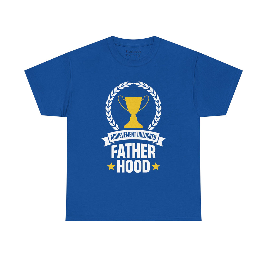 Dad's T-Shirt - Achievement Unlocked Fatherhood Design