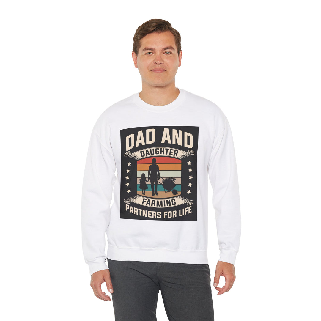 Dad’s Sweatshirt – Dad and Daughter Farming Partners For Life Design