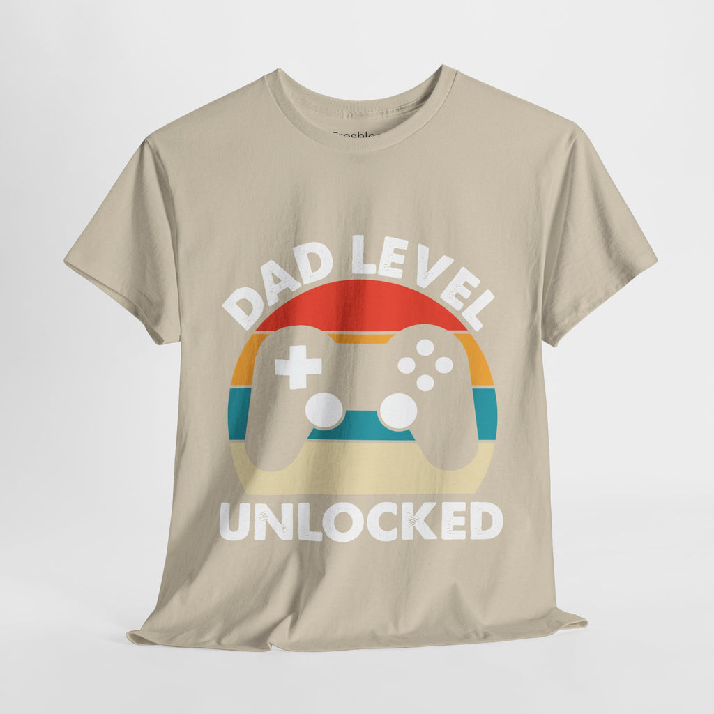 Dad's T-Shirt - Dad Level Unlocked Design
