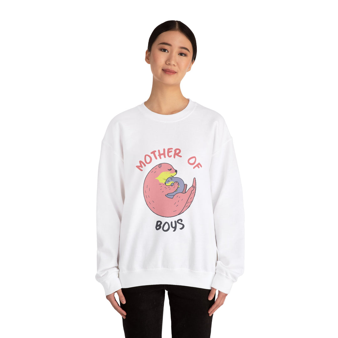 Mom's Sweatshirt - Mother of Boys Design