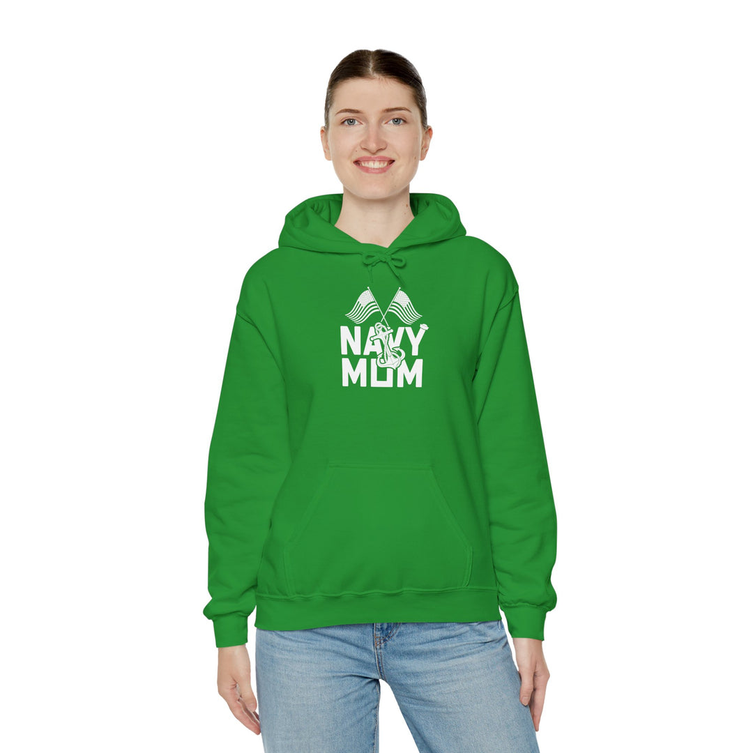 Mom's Hooded Sweatshirt – Navy Mom Design