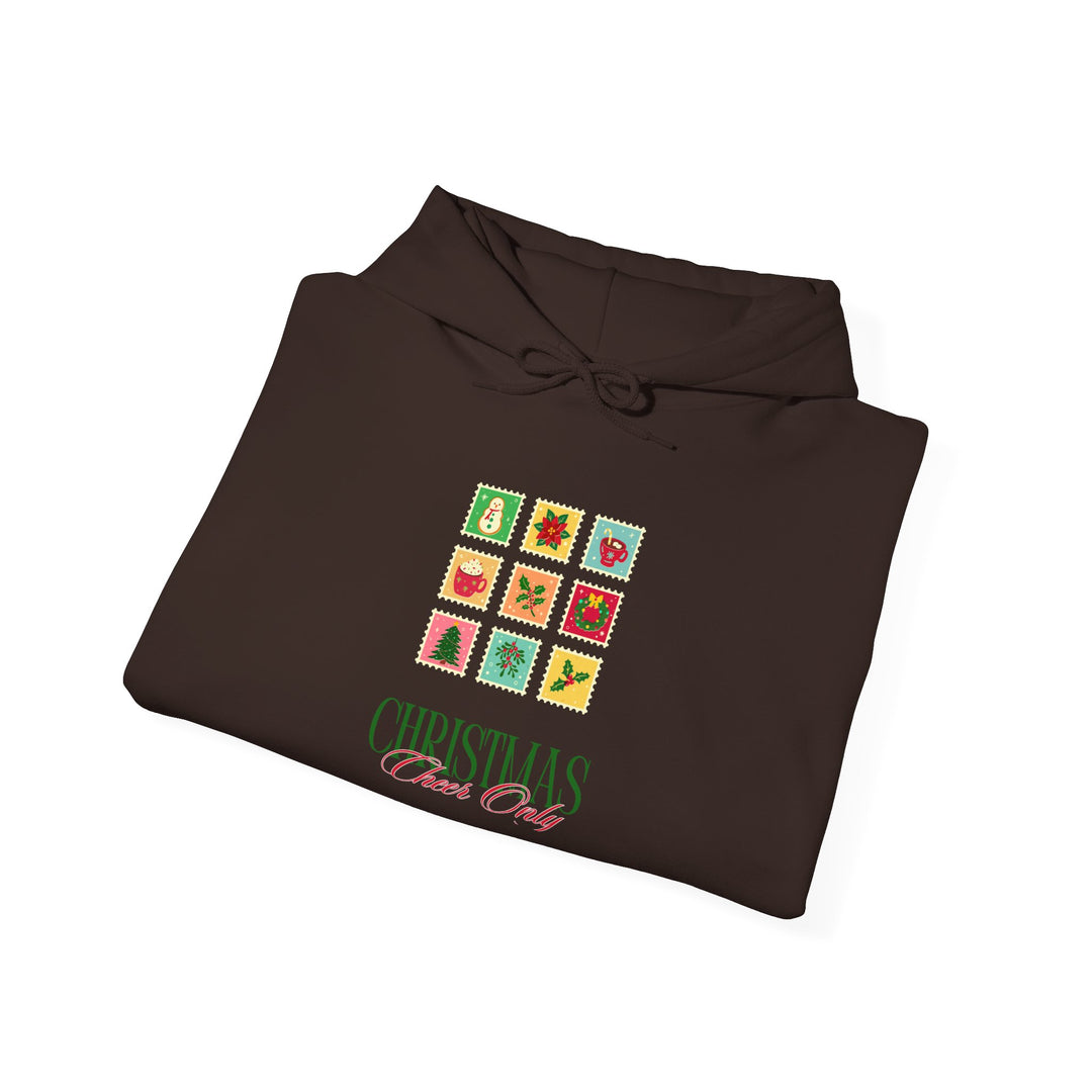 Christmas Cheer Hoodie — Festive Gift Icon Grid with "Christmas Every Day" Text