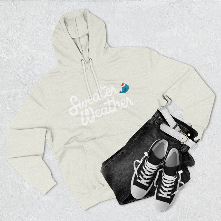 Cute Bird Three-Panel Fleece Hoodie - Cozy and Fun Sweatshirt for All Occasions