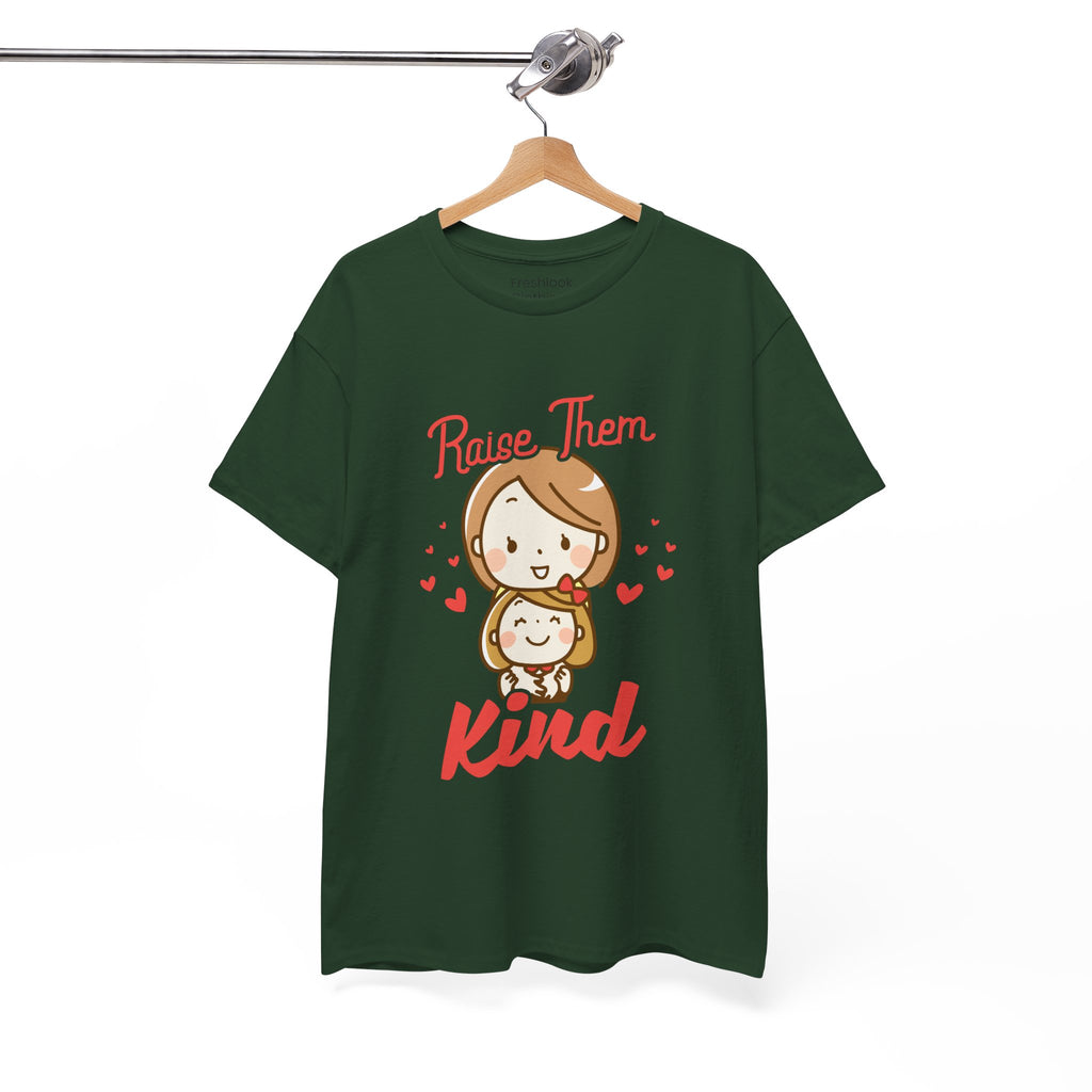 Mom T-Shirt – Raise Them Kind – Sweet Family Love Design