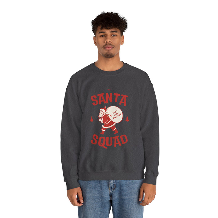 Santa Squad Sweatshirt — Retro Santa Holiday Crewneck