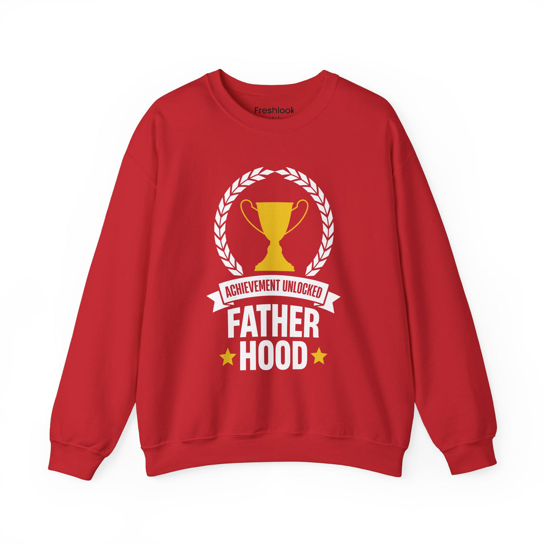 Dad’s Sweatshirt – Achievement Unlocked Fatherhood Design