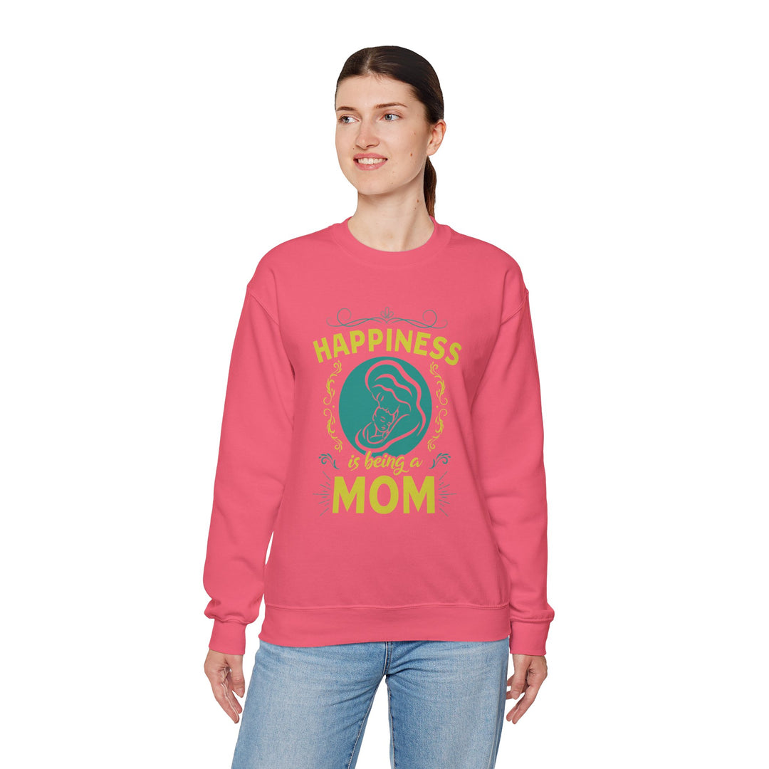 Mom's Sweatshirt  - Happiness is Being a Mom Design